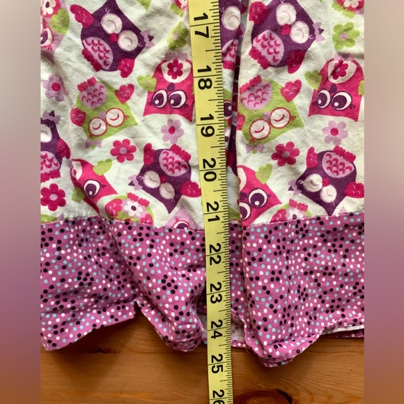 Girls Casual Owl Print Dress - Picture 13 of 14